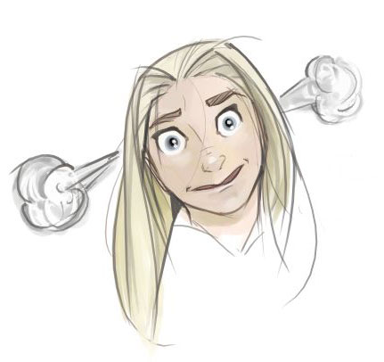 Cartoon - Woman with steam coming out of her ears