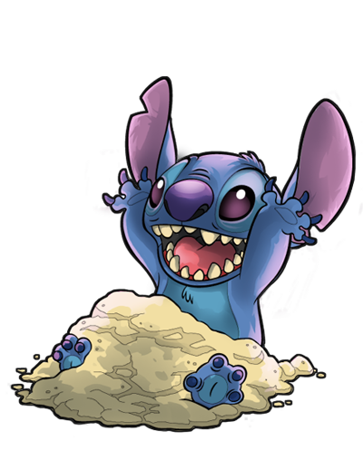 Happy Stitch cartoon