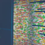 Computer code on a screen